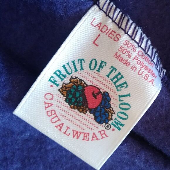 NWT Vintage Fruit of the Loom Sweatpants Joggers Purple - Picture 5 of 6